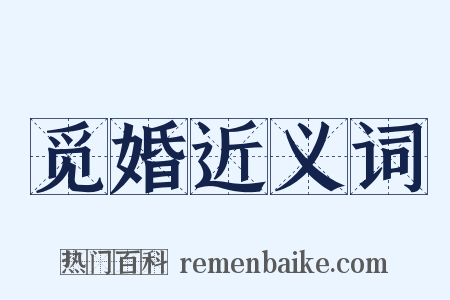 觅婚近义词是什么意思的图片